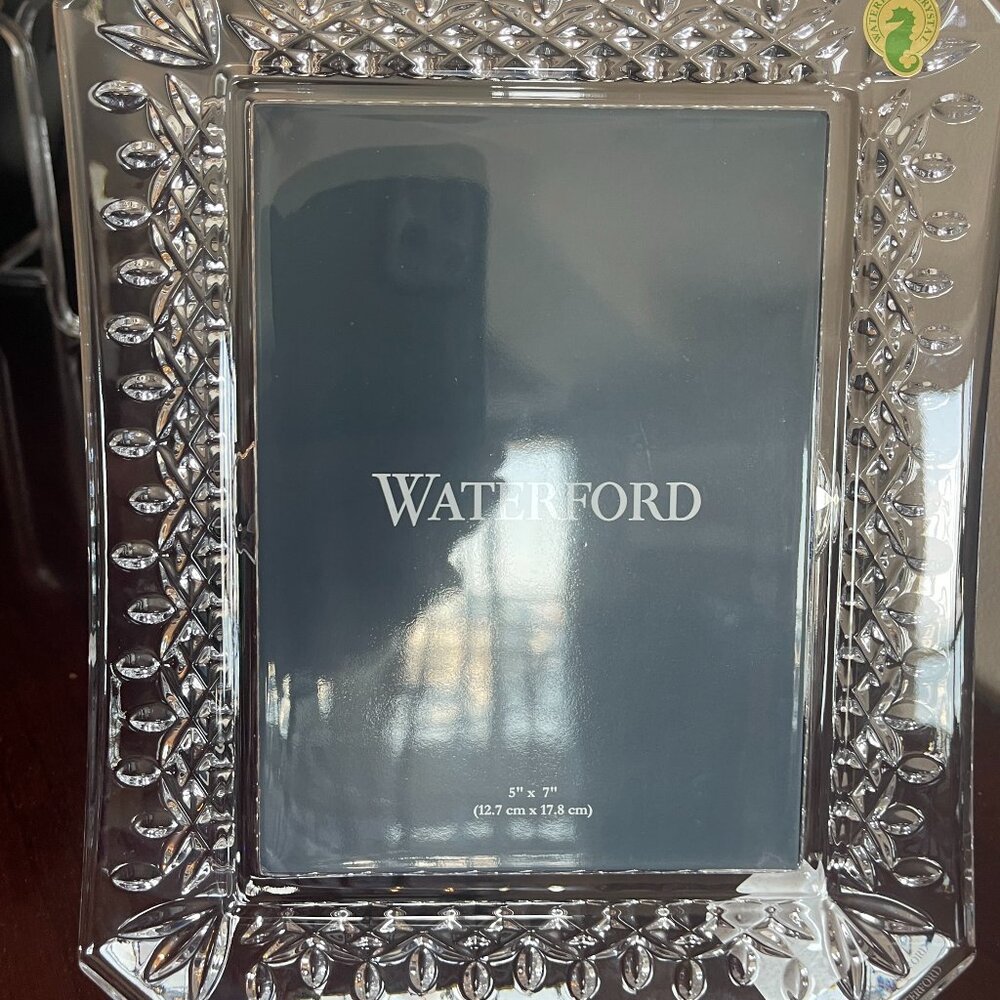 Waterford  Chrystal  Photo Frame  5x7 LISMORE.  New. Never used
